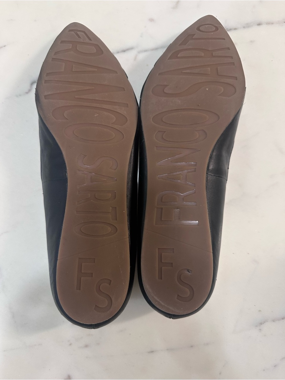 Franco Sarto Leather Pointed Toe Flats - size 9.5 - Picture 6 of 6